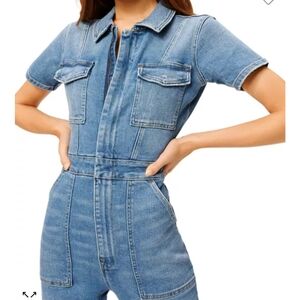 Good American Denim Jumpsuit